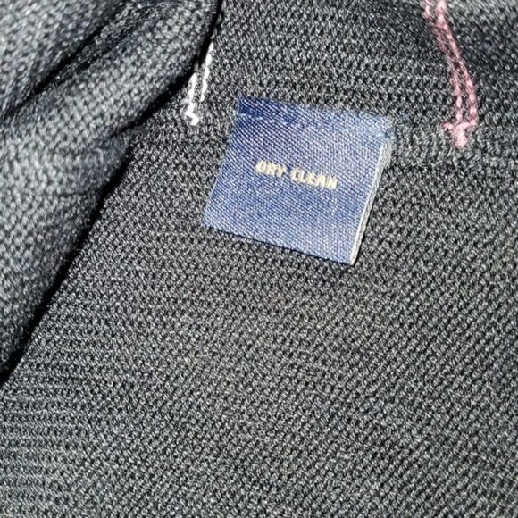 Byron Nelson Crewneck 79% Silk Aysymetrical Design Embroidered Sz L Sweater - Picture 6 of 10